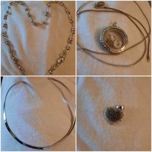 Premier silver necklace, pendant, cuff